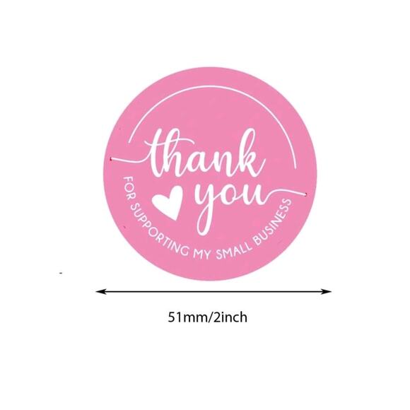 x60 "Thank you for supporting my small business" sticker - Picture 2 of 3